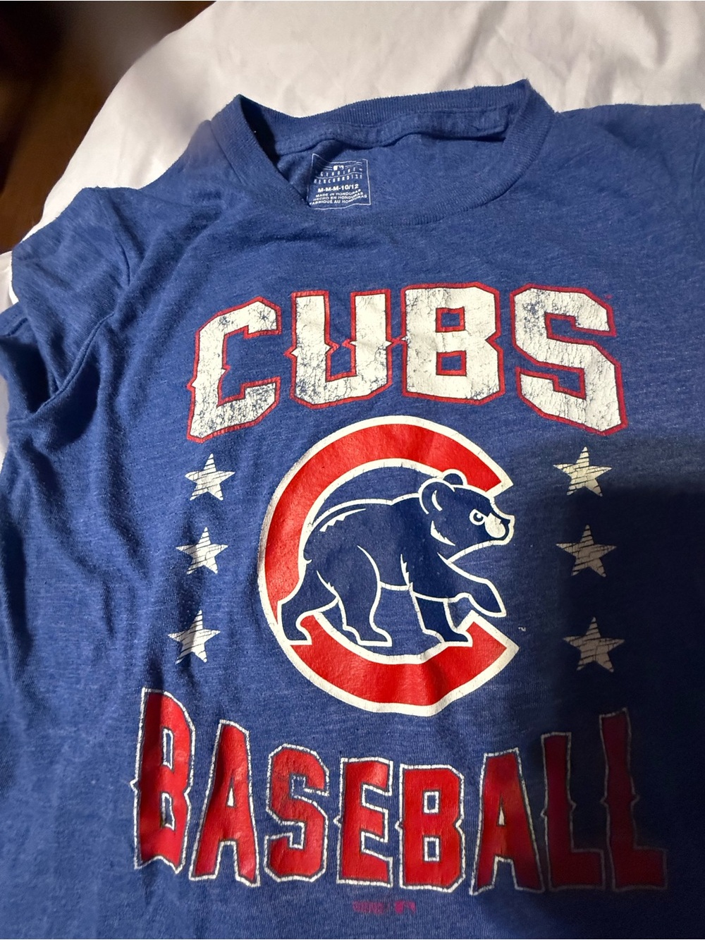 Cubs Kids' Blue Graphic Baseball Tee
